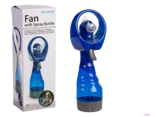 Bild von Fun-Ventilator mit Sprühflasche, ca.29cm, batteriebetrieben, in Box - VE 6
