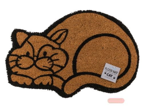 Bild von Fussmatte Katze ca,60x40cm, aus Kokosfaser und PVC - VE 10