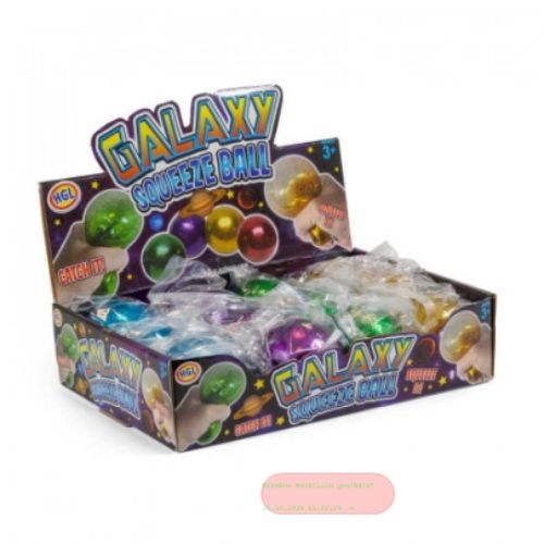 Bild von GALAXY SQUEEZE BALL 60MM - SPACE, ca.6cm, mehrfarbig gemischt, Display - VE 12 (SR)