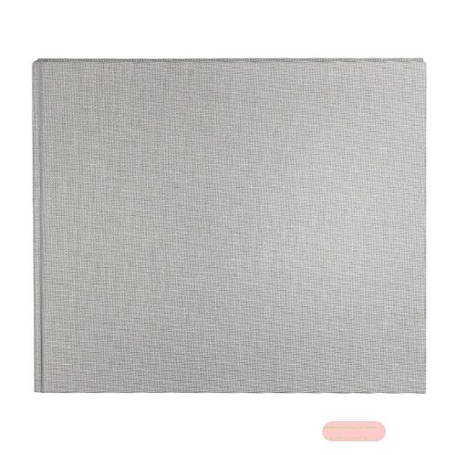Bild von Gästebuch Querformat mit 100 Seiten weiss, 25x20cm, Leinen, Summertime grau