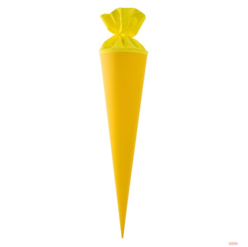 Bild von Geschenk/Bastelschultüte 70cm, mit Filzmanschette in gelb - VE 5