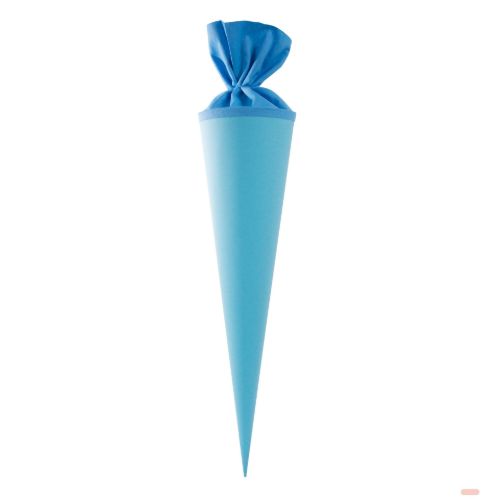 Bild von Geschenk/Bastelschultüte 70cm, mit Filzmanschette in hellblau - VE 5