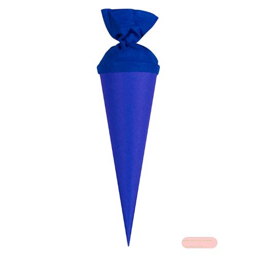 Bild von Geschenk/Basteltüte 35cm, mit Filzmanschette, blau - VE 10