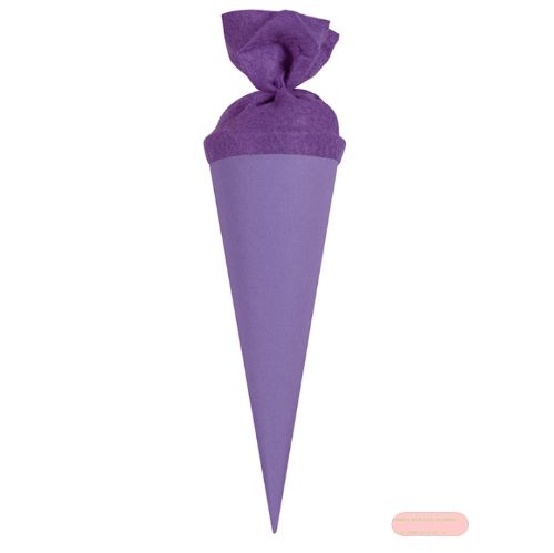 Bild von Geschenk/Basteltüte 35cm, mit Filzmanschette, flieder - VE 10