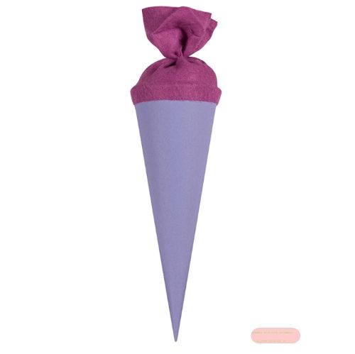 Bild von Geschenk/Basteltüte 35cm, mit Filzmanschette, lila - VE 10