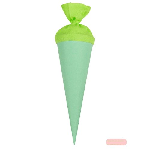 Bild von Geschenk/Basteltüte 35cm, mit Filzmanschette, mint - VE 10