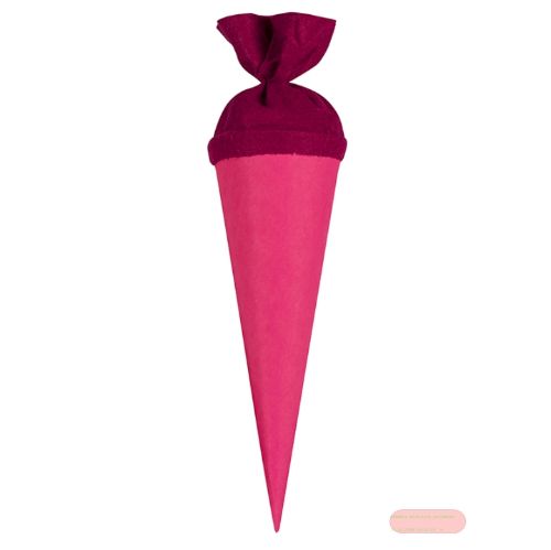 Bild von Geschenk/Basteltüte 35cm, mit Filzmanschette, pink - VE 10