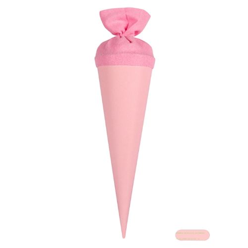 Bild von Geschenk/Basteltüte 35cm, mit Filzmanschette, rosa - VE 10
