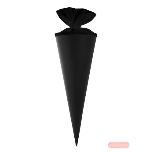 Bild von Geschenk/Basteltüte 35cm, mit Filzmanschette, schwarz - VE 10