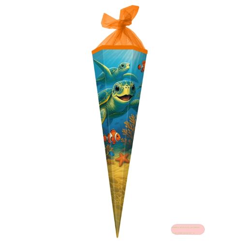 Bild von Geschenk/Schultüte 85cm mit Tüllverschluss, Meeresfreunde - VE 3