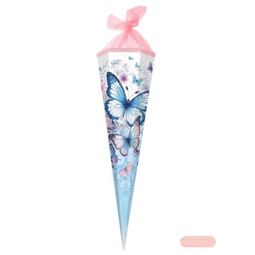 Bild von Geschenk/Schultüte 85cm mit Tüllverschluss, Schmetterlingsgarten - VE 3