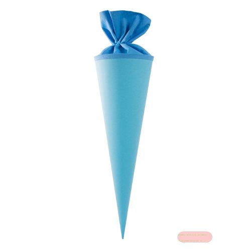 Bild von Geschenk/Basteltüte 50cm, mit Filzmanschette, hellblau - VE 5