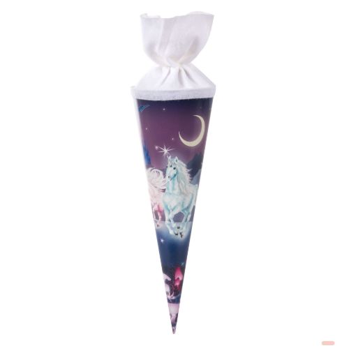 Bild von Geschenk/Schultüte 35cm Einhorn Filzverschluss - VE 5
