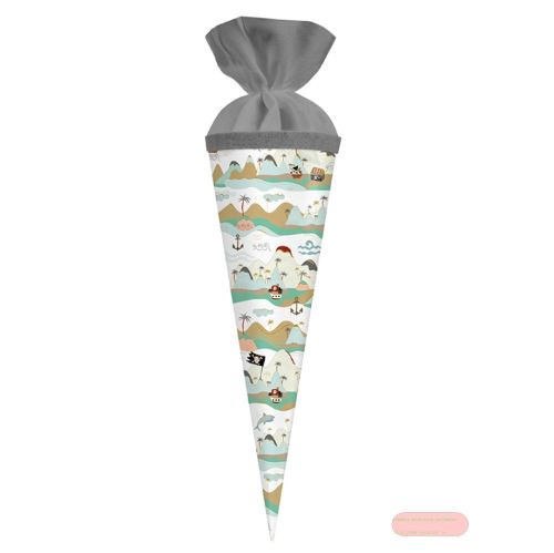 Bild von Geschenk/Schultüte 35cm mit Filzverschluss, Ahoi! - VE 5