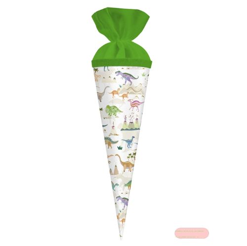 Bild von Geschenk/Schultüte 35cm mit Filzverschluss, Dinosauria - VE 5