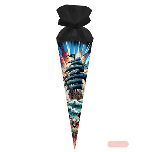 Bild von Geschenk/Schultüte 35cm mit Filzverschluss, Piratensturm - VE 5