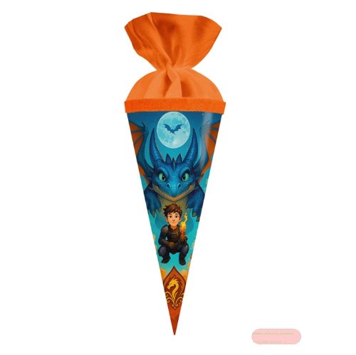 Bild von Geschenk/Schultüte 50cm mit Filzverschluss, Drachenfreund - VE 5