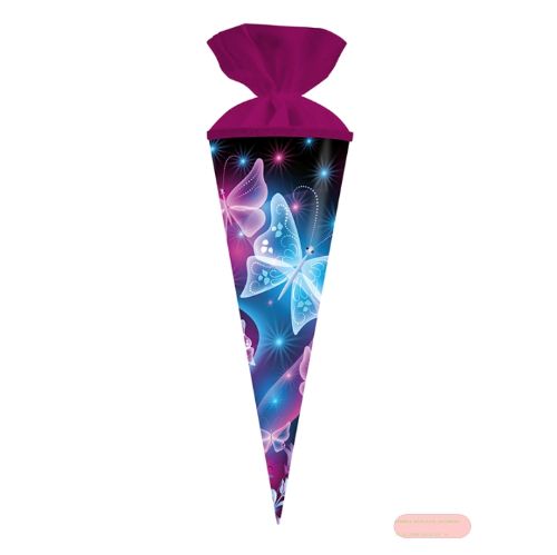 Bild von Geschenk/Schultüte 50cm mit Filzverschluss, Schmetterling - VE 5