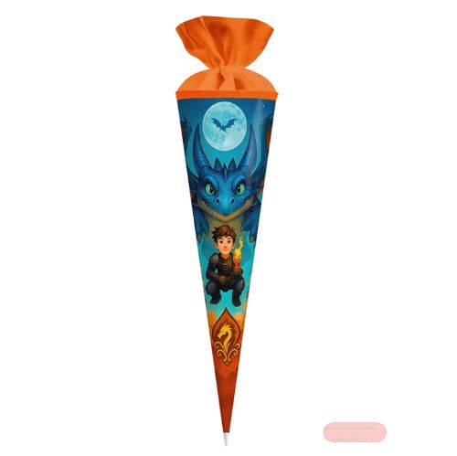 Bild von Geschenk/Schultüte 70cm mit Filzverschluss, Drachenfreund - VE 3