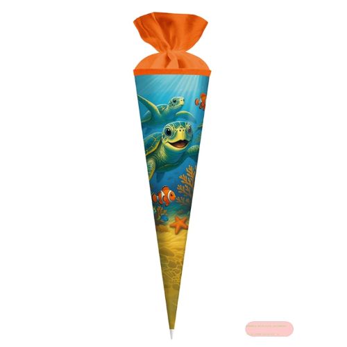 Bild von Geschenk/Schultüte 70cm mit Filzverschluss, Meeresfreunde - VE 3