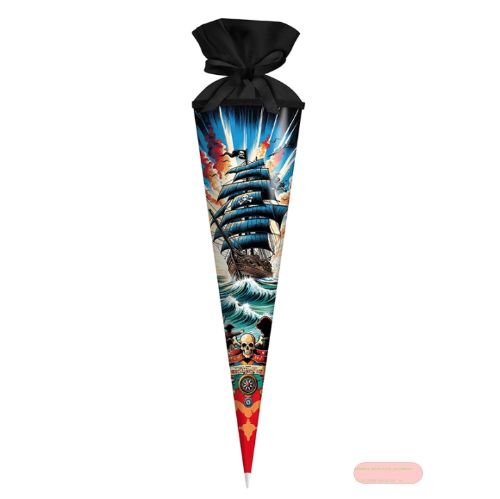 Bild von Geschenk/Schultüte 70cm mit Filzverschluss, Piratensturm - VE 3