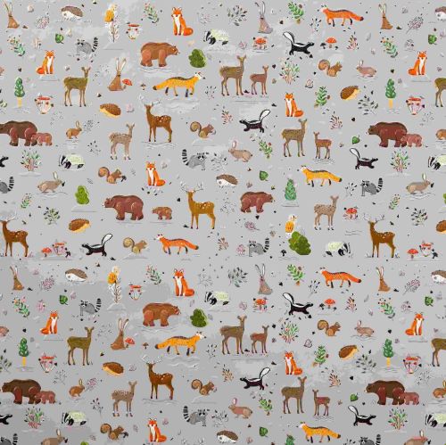 Bild von Geschenkpapier Bogen 50x70cm, Woodland brown - VE 10