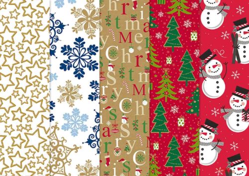 Bild von Geschenkpapier Rollen 10m x 70cm, 60g, Sortierung Jumborolle - VE 30