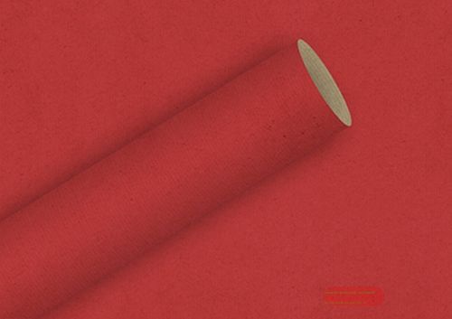 Bild von Geschenkpapier Rollen 10m x 70cm, Kraftpapier basic Uni rot - VE 5