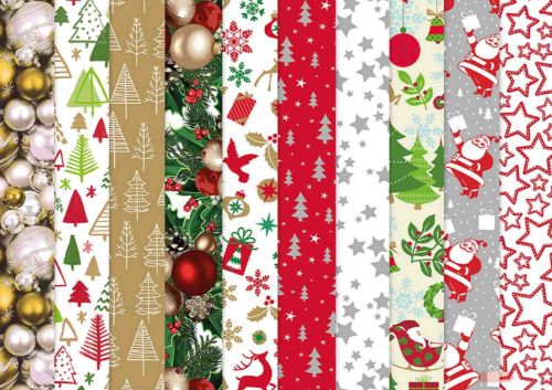 Bild von Geschenkpapier Rollen 2m x 70cm, 60g, Sortierung Classic - VE 60