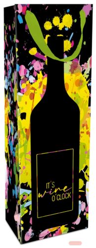 Bild von Geschenktasche laminiert matt, 12x37x8cm, Art of Drinking - VE 8