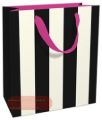 Bild von Geschenktasche matt, 17x17x8cm, Big Stripe graphit - VE 8