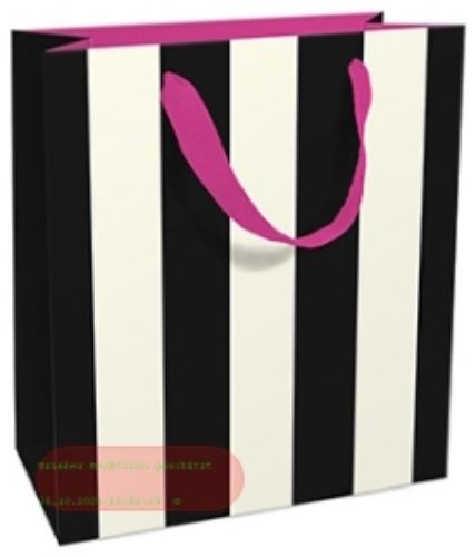 Bild von Geschenktasche matt, 17x17x8cm, Big Stripe graphit - VE 8