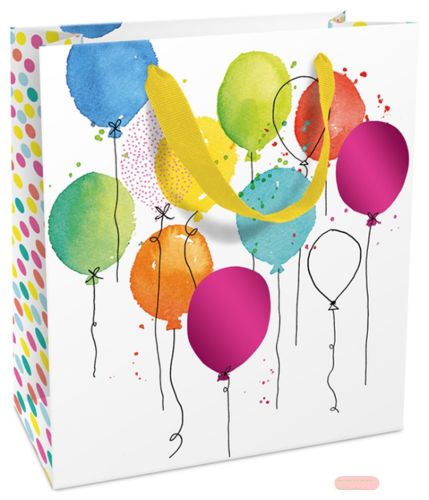 Bild von Geschenktasche matt 18x21x8cm, Balloon Party - VE 8