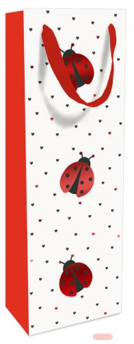 Bild von Geschenktasche matt, 12x37x8cm, Little Ladybird - VE 8