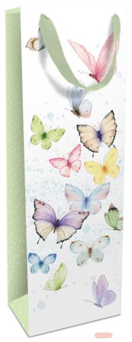 Bild von Geschenktasche matt, 12x37x8cm, Soft Whisper, hellgrün - VE 8