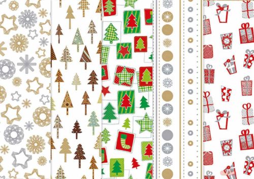 Bild von Geschenkfolie Rollen 2,5m x 70cm, 20 u, Sortierung Folie - VE 50