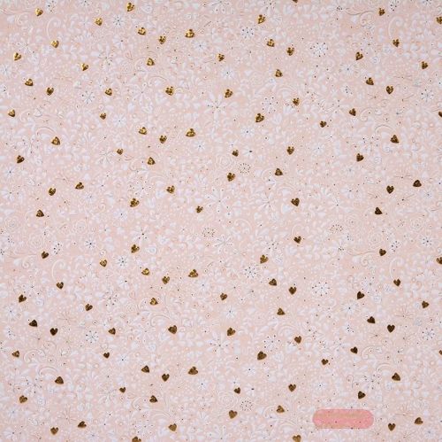 Bild von Geschenkpapier Bogen 50x70cm, Finamente rosé - VE 10