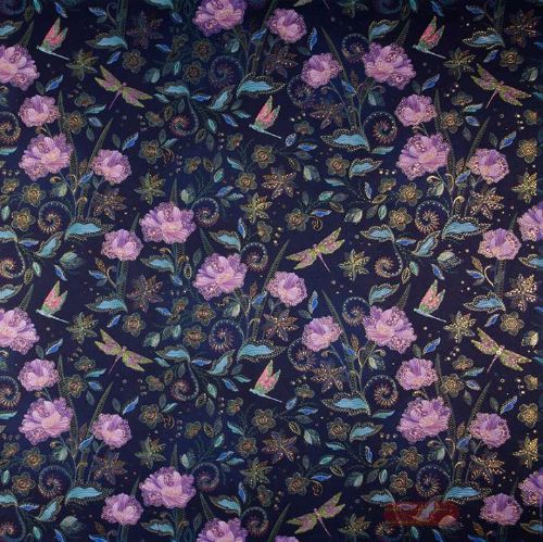 Bild von Geschenkpapier Bogen 50x70cm, Nature's Melody blue - VE 10