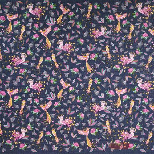 Bild von Geschenkpapier Bogen 50x70cm, Tropical Birds - VE 10