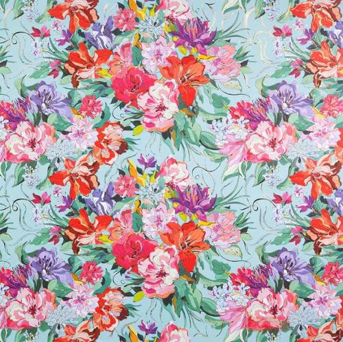 Bild von Geschenkpapier Bogen 50x70cm, Velvet Bloom - VE 10