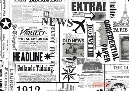 Bild von Geschenkpapier Rollen 2m x 70cm, News - VE 5