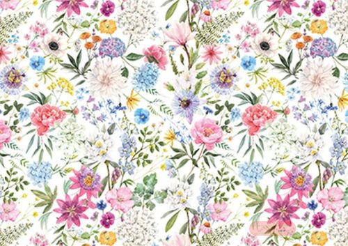 Bild von Geschenkpapier Rollen 2m x 70cm, Pastell Potpourri - VE 5