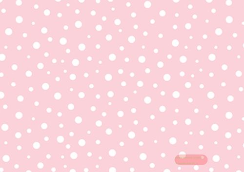 Bild von Geschenkpapier Rollen 2m x 70cm, Polka Dots zartrosa - VE 5