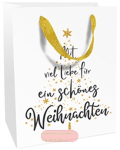 Bild von Geschenktasche matt, 12x15x6cm, Mit Euch - VE 8