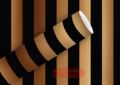 Bild von Geschenkpapier Rollen 2m x 70cm, Big Stripe dark chocolat - VE 5