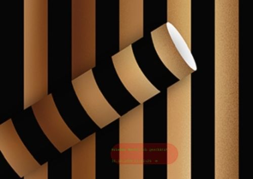 Bild von Geschenkpapier Rollen 2m x 70cm, Big Stripe dark chocolat - VE 5