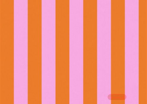 Bild von Geschenkpapier Rollen 2m x 70cm, Kraftpapier, Big Stripe tangerine - VE 5