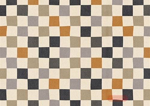 Bild von Geschenkpapier Rollen 2m x 70cm, Kraftpapier, Check up boho - VE 5