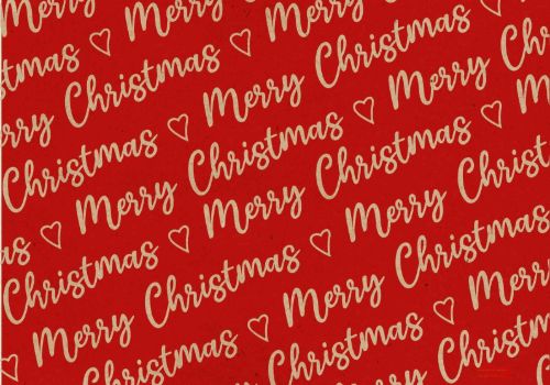 Bild von Geschenkpapier Rollen 2m x 70cm, Kraftpapier, Christ allover rt - VE 5