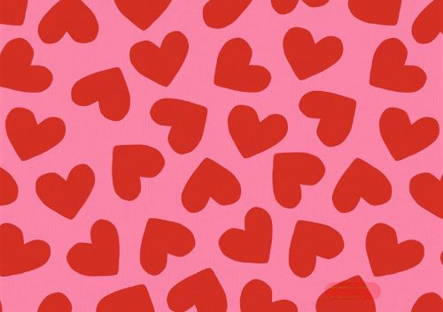 Bild von Geschenkpapier Rollen 2m x 70cm, Kraftpapier, More Amor pink - VE 5